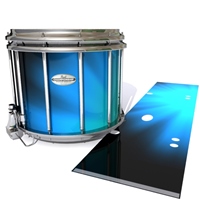 Pearl Championship Maple Snare Drum Slip - Blue Light Rays (Themed)