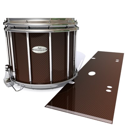 Pearl Championship Maple Snare Drum Slip - Burnt Carbon Fade (Orange)