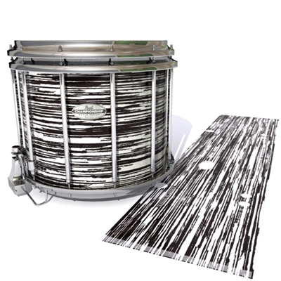 Pearl Championship Maple Snare Drum Slip - Chaos Brush Strokes Black and White (Neutral)