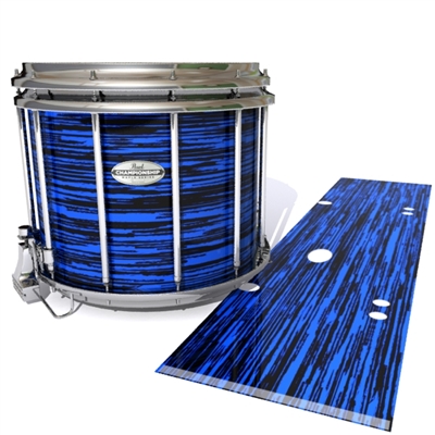 Pearl Championship Maple Snare Drum Slip - Chaos Brush Strokes Blue and Black (Blue)