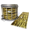 Pearl Championship Maple Snare Drum Slip - Chaos Brush Strokes Yellow and Black (Yellow)