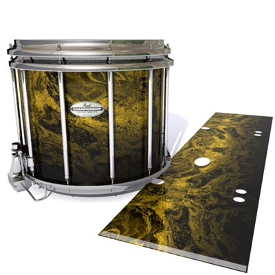 Pearl Championship Maple Snare Drum Slip - Desert GEO Marble Fade (Yellow)