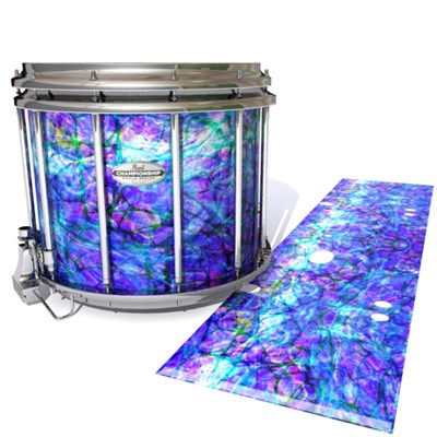Pearl Championship Maple Snare Drum Slip - Electro Blue Plasma (Blue) (Purple)