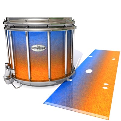 Pearl Championship Maple Snare Drum Slip - Exuma Sunset (Blue) (Orange)