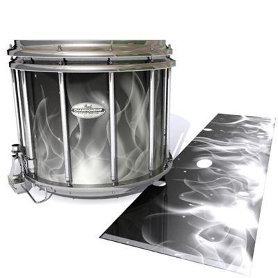Pearl Championship Maple Snare Drum Slip - Grey Flames (Themed)