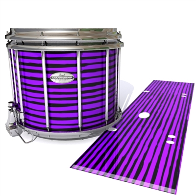 Pearl Championship Maple Snare Drum Slip - Lateral Brush Strokes Purple and Black (Purple)