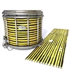 Pearl Championship Maple Snare Drum Slip - Lateral Brush Strokes Yellow and Black (Yellow)