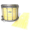 Pearl Championship Maple Snare Drum Slip - Lateral Brush Strokes Yellow and White (Yellow)