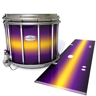 Pearl Championship Maple Snare Drum Slip - Light Barrier Fade (Purple) (Yellow)