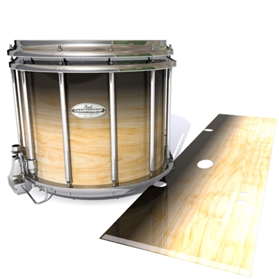 Pearl Championship Maple Snare Drum Slip - Maple Woodgrain Black Fade (Neutral)