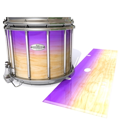 Pearl Championship Maple Snare Drum Slip - Maple Woodgrain Purple Fade (Purple)