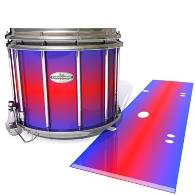 Pearl Championship Maple Snare Drum Slip - Orion Fade (Blue) (Red)