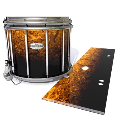 Pearl Championship Maple Snare Drum Slip - Pangaea Fade (Orange)