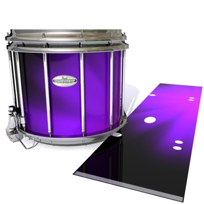 Pearl Championship Maple Snare Drum Slip - Purple Light Rays (Themed)