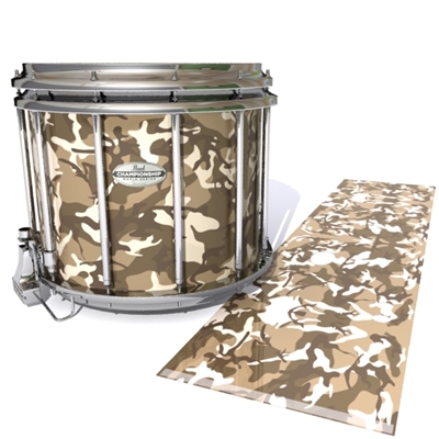 Pearl Championship Maple Snare Drum Slip - Quicksand Traditional Camouflage (Neutral)