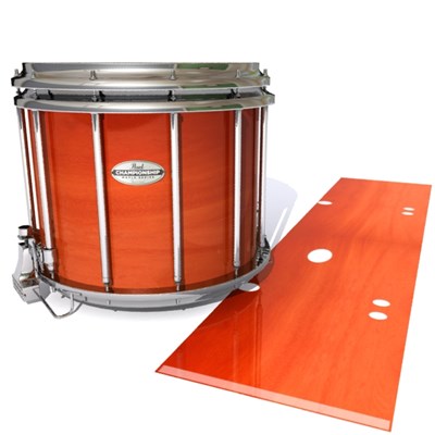 Pearl Championship Maple Snare Drum Slip - Scarlet Stain (Orange)