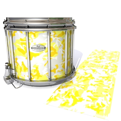 Pearl Championship Maple Snare Drum Slip - Solar Blizzard Traditional Camouflage (Yellow)