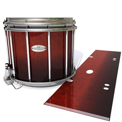 Pearl Championship Maple Snare Drum Slip - Volcano Rush (Red)