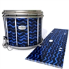 Pearl Championship Maple Snare Drum Slip - Wave Brush Strokes Blue and Black (Blue)