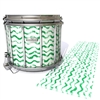 Pearl Championship Maple Snare Drum Slip - Wave Brush Strokes Green and White (Green)