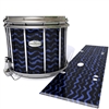 Pearl Championship Maple Snare Drum Slip - Wave Brush Strokes Navy Blue and Black (Blue)