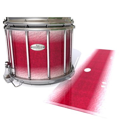 Pearl Championship Maple Snare Drum Slip - Wicked White Ruby (Red) (Pink)
