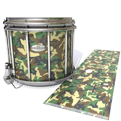 Pearl Championship Maple Snare Drum Slip - Woodland Traditional Camouflage (Neutral)