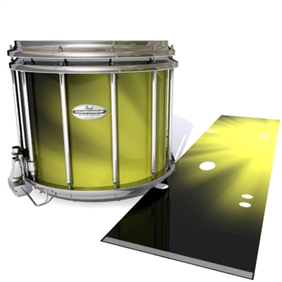 Pearl Championship Maple Snare Drum Slip - Yellow Light Rays (Themed)
