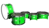 Pearl Junior Series Drum Slips - Bright Green