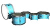 Pearl Junior Series Drum Slips - Sky Blue