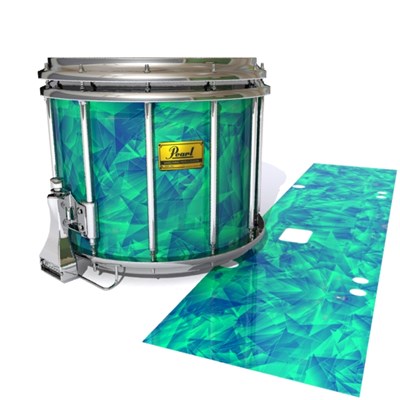 Pearl Championship Maple Snare Drum Slip (Old) - Aqua Cosmic Glass (Aqua)