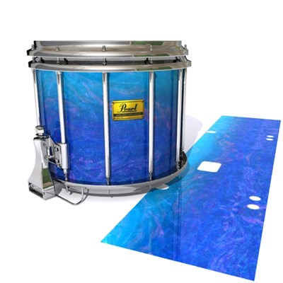 Pearl Championship Maple Snare Drum Slip (Old) - Aquatic Blue Fade (Blue)