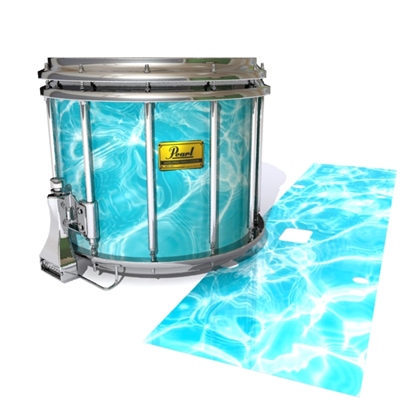 Pearl Championship Maple Snare Drum Slip (Old) - Aquatic Refraction (Themed)