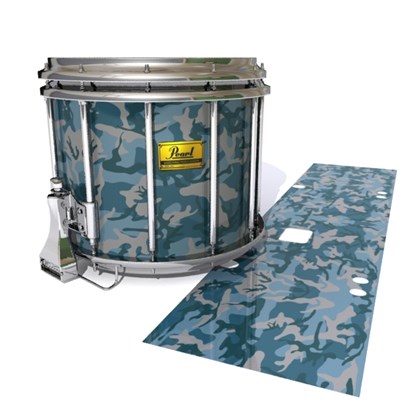 Pearl Championship Maple Snare Drum Slip (Old) - Blue Slate Traditional Camouflage (Blue)