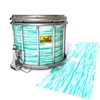Pearl Championship Maple Snare Drum Slip (Old) - Chaos Brush Strokes Aqua and White (Blue) (Green)