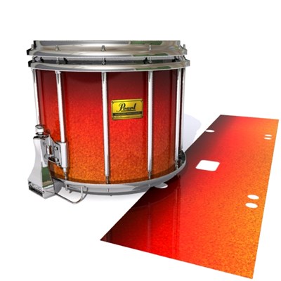Pearl Championship Maple Snare Drum Slip (Old) - Coral Sunset (Orange)