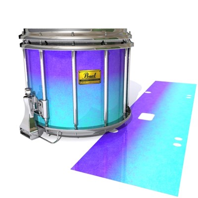 Pearl Championship Maple Snare Drum Slip (Old) - Dejavu (Blue)