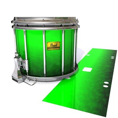 Pearl Championship Maple Snare Drum Slip (Old) - Green Grain Fade (Green)