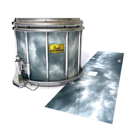 Pearl Championship Maple Snare Drum Slip (Old) - Grey Smokey Clouds (Themed)