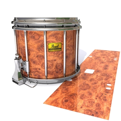 Pearl Championship Maple Snare Drum Slip (Old) - Macro Ormosia Burl (Neutral)