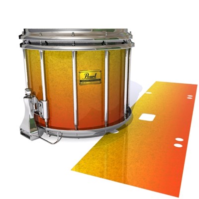 Pearl Championship Maple Snare Drum Slip (Old) - Madagascar Sunset (Yellow) (Orange)