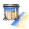 Pearl Championship Maple Snare Drum Slip (Old) - Maple Woodgrain Blue Fade (Blue)