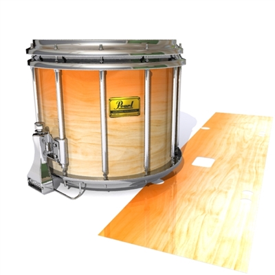 Pearl Championship Maple Snare Drum Slip (Old) - Maple Woodgrain Orange Fade (Orange)