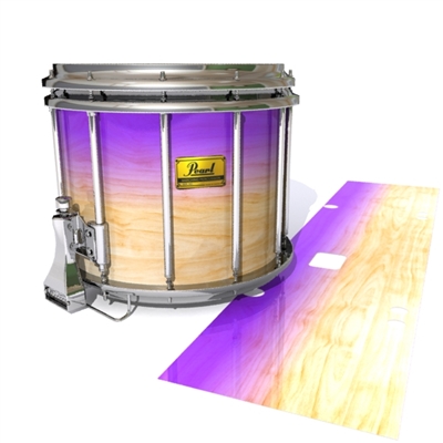 Pearl Championship Maple Snare Drum Slip (Old) - Maple Woodgrain Purple Fade (Purple)