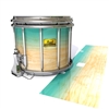 Pearl Championship Maple Snare Drum Slip (Old) - Maple Woodgrain Teal Fade (Blue) (Green)