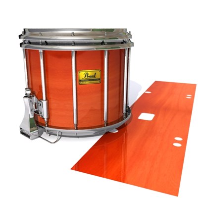 Pearl Championship Maple Snare Drum Slip (Old) - Scarlet Stain (Orange)