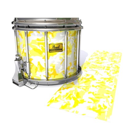 Pearl Championship Maple Snare Drum Slip (Old) - Solar Blizzard Traditional Camouflage (Yellow)