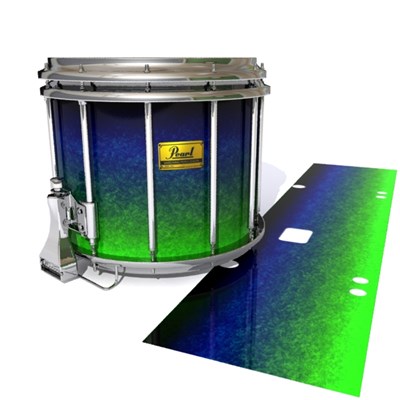 Pearl Championship Maple Snare Drum Slip (Old) - Summer Night (Blue) (Green)