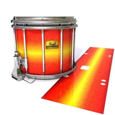 Pearl Championship Maple Snare Drum Slip (Old) - Sunfire (Orange) (Yellow)