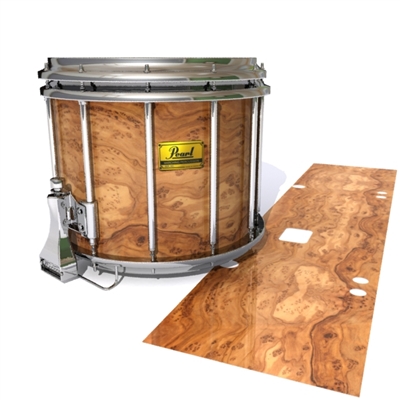 Pearl Championship Maple Snare Drum Slip (Old) - Thuya Burl (Neutral)